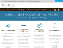 Tablet Screenshot of metrolaserphilly.com